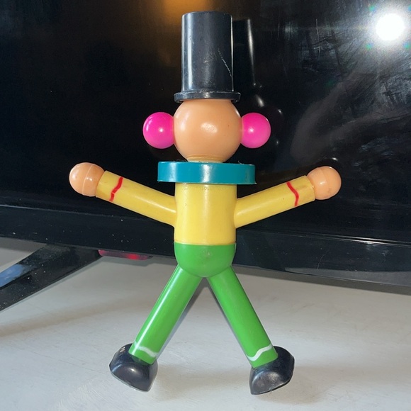 VNTG Plastic Toy Clown - Picture 3 of 5
